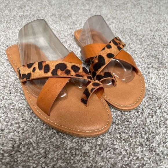 Pierre Dumas Azul 19 Leopard Sandals - Picture 4 of 7